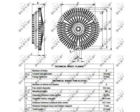 Clutch, radiator fan 49561 NRF, Image 5