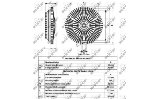 Clutch, radiator fan 49565 NRF, Image 5