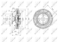 Clutch, radiator fan 49571 NRF