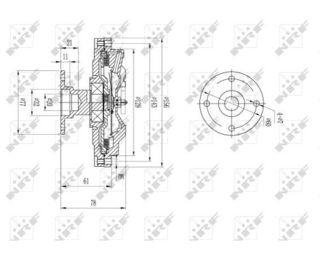 Clutch, radiator fan 49573 NRF, Image 5