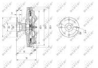 Clutch, radiator fan 49576 NRF