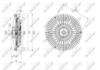 Clutch, radiator fan 49583 NRF