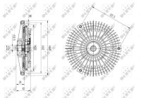 Clutch, radiator fan 49594 NRF