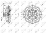 Clutch, radiator fan 49601 NRF