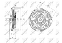 Clutch, radiator fan 49617 NRF