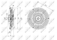 Clutch, radiator fan 49627 NRF