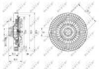 Clutch, radiator fan 49642 NRF