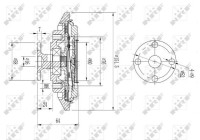 Clutch, radiator fan 49643 NRF