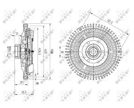 Clutch, radiator fan 49647 NRF, Image 5