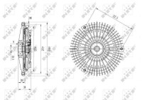 Clutch, radiator fan 49649 NRF