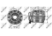 Clutch, radiator fan 49702 NRF