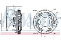 Clutch, radiator fan 86224 Nissens