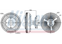 Clutch, radiator fan 86225 Nissens