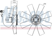Clutch, radiator fan 86236 Nissens