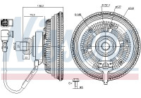 Clutch, radiator fan 86237 Nissens