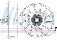 Clutch, radiator fan 86240 Nissens