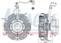 Clutch, radiator fan 86241 Nissens