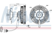 Clutch, radiator fan 86242 Nissens
