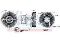 Clutch, radiator fan 86245 Nissens
