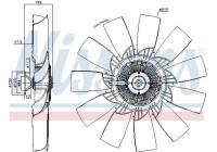 Clutch, radiator fan 86259 Nissens