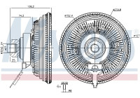 Clutch, radiator fan 86377 Nissens