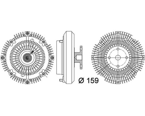Clutch, radiator fan BEHR *** PREMIUM LINE ***, Image 2
