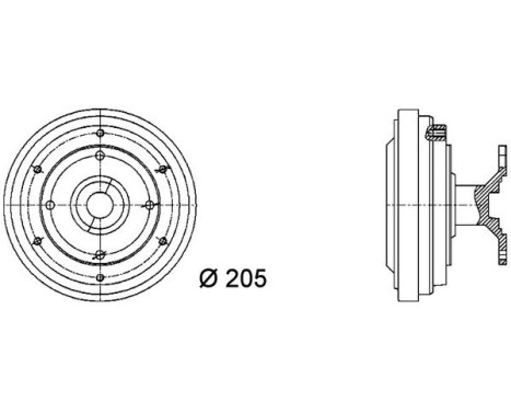 Clutch, radiator fan BEHR *** PREMIUM LINE ***, Image 2