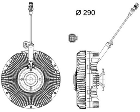 Clutch, radiator fan BEHR *** PREMIUM LINE ***, Image 2