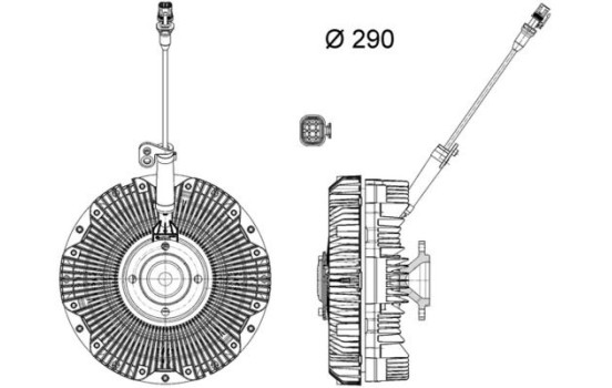 Clutch, radiator fan BEHR *** PREMIUM LINE ***, Image 2