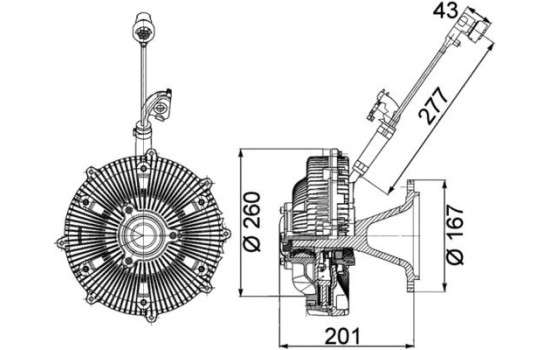Clutch, radiator fan BEHR *** PREMIUM LINE ***, Image 2