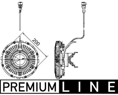 Clutch, radiator fan BEHR *** PREMIUM LINE ***, Image 2