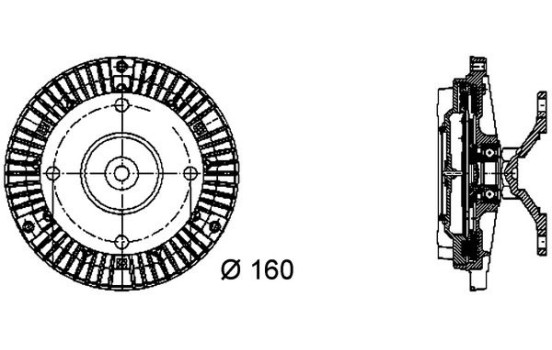 Clutch, radiator fan BEHR *** PREMIUM LINE ***, Image 3