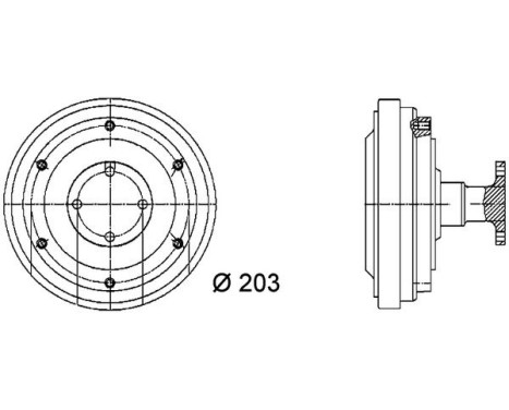 Clutch, radiator fan BEHR *** PREMIUM LINE ***, Image 3