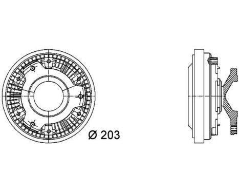 Clutch, radiator fan BEHR *** PREMIUM LINE ***, Image 2