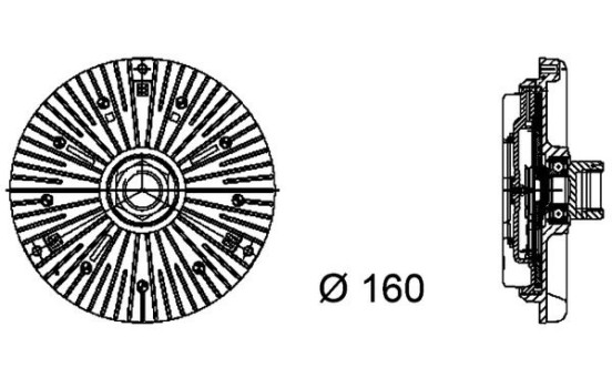 Clutch, radiator fan BEHR *** PREMIUM LINE ***, Image 2