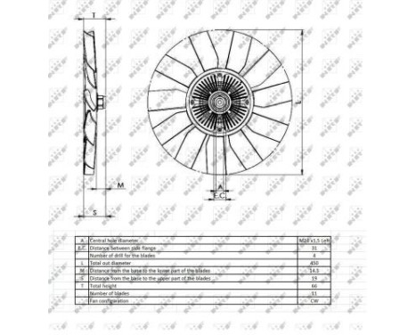 Clutch, radiator fan FULL KIT 49402 NRF, Image 5