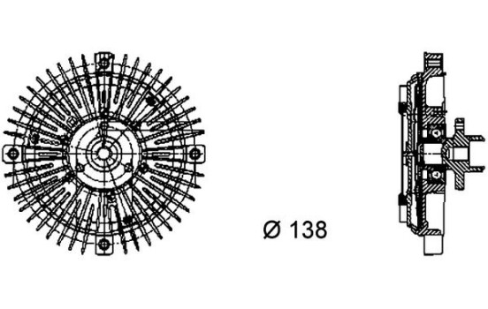 Clutch, radiator fan PREMIUM LINE, Image 2