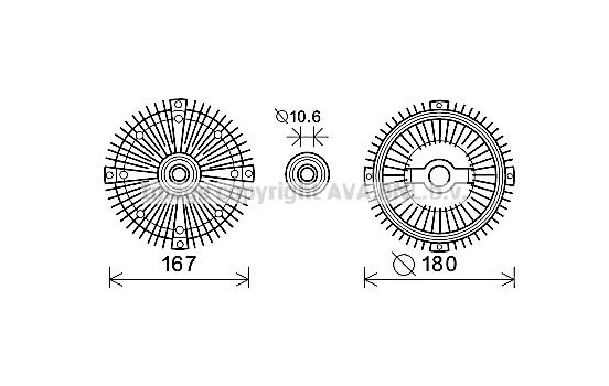 Clutch, radiator fan