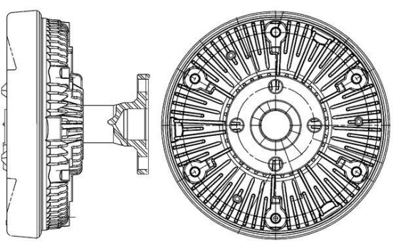 Clutch, radiator fan