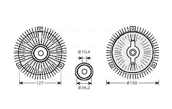 Clutch, radiator fan