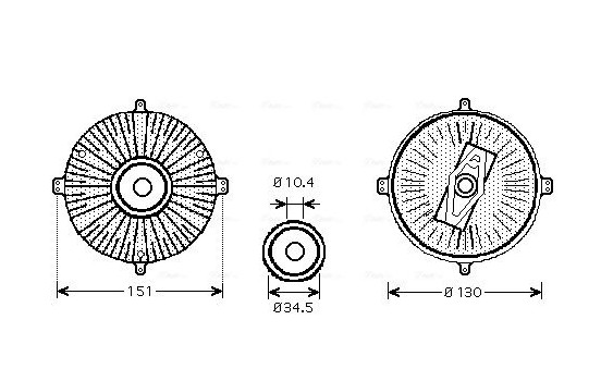 Clutch, radiator fan