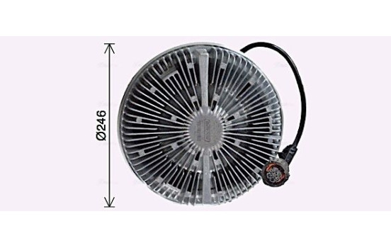 Clutch, radiator fan