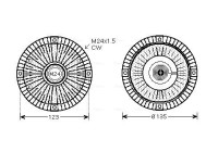 Clutch, radiator fan