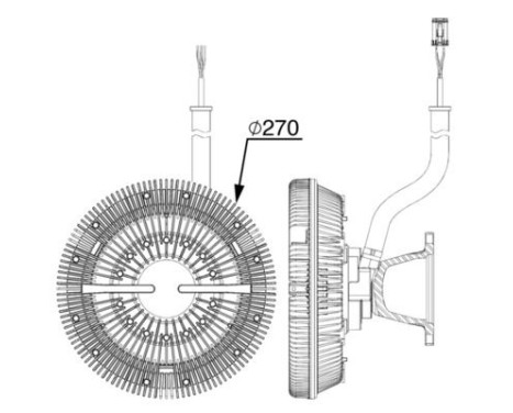 Clutch, radiator fan, Image 2