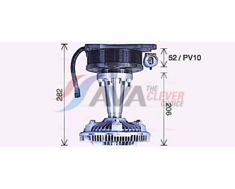 Clutch, radiator fan