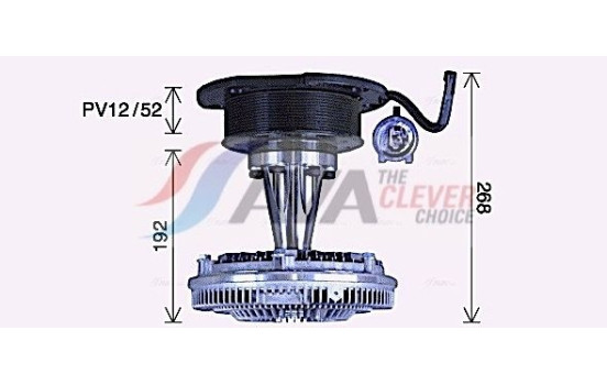Clutch, radiator fan