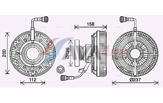 Clutch, radiator fan, Image 4