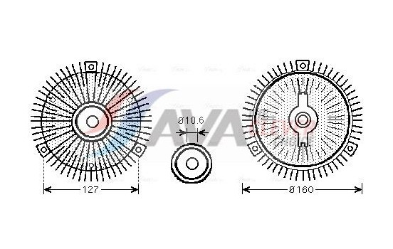 Clutch, radiator fan