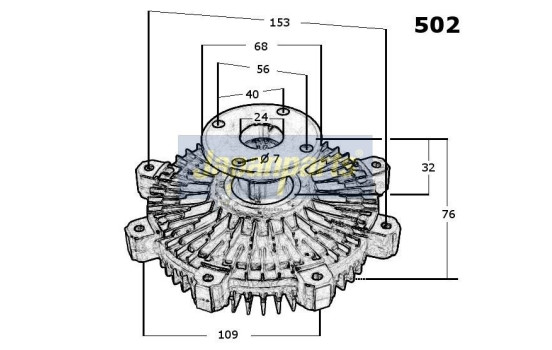 Clutch, radiator fan, Image 3
