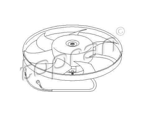 Cooling fan 111 437 Topran